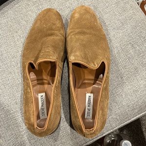 Tan Steve Madden loafer slip on dress shoes- size 12